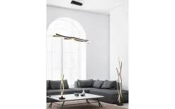 Golvlampor<Trio Lighting Blaze Golvlampa LED matt mässing