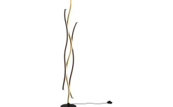 Golvlampor<Trio Lighting Blaze Golvlampa LED matt mässing