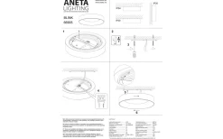Aneta Blink Plafond 30cm LED 18W 3000K Vit IP54* Badrumslampor Tak