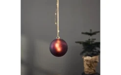 Star Trading Bliss Batteridriven Glaskula 15cm Röd* Batteri Julpynt Inomhus