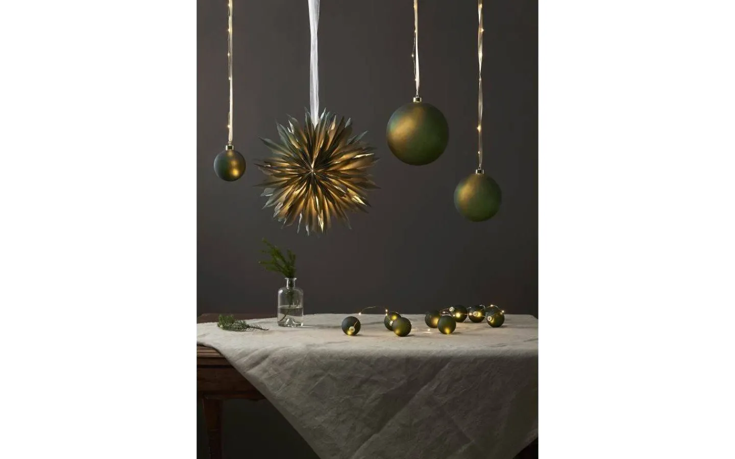 Batteri Julpynt Inomhus<Star Trading Bliss Batteridriven Glaskula 20cm Grön