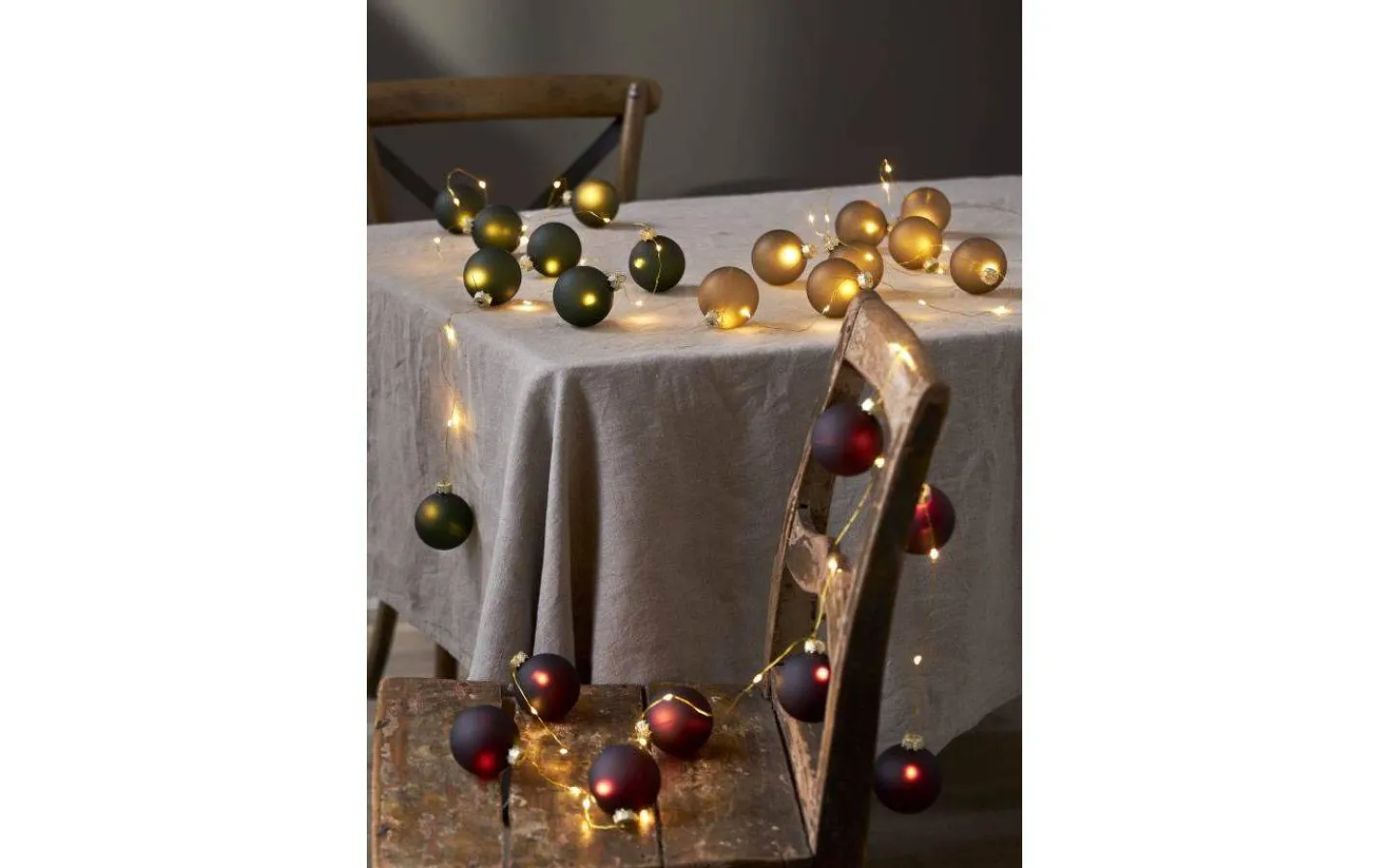 Batteri Julpynt Inomhus|Batterislingor Inomhus<Star Trading Bliss Batteridriven Ljusslinga 160cm Guld