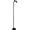 Oriva Blizz Golvlampa 145cm 2xGU10 Mini Svart* Golvläslampor
