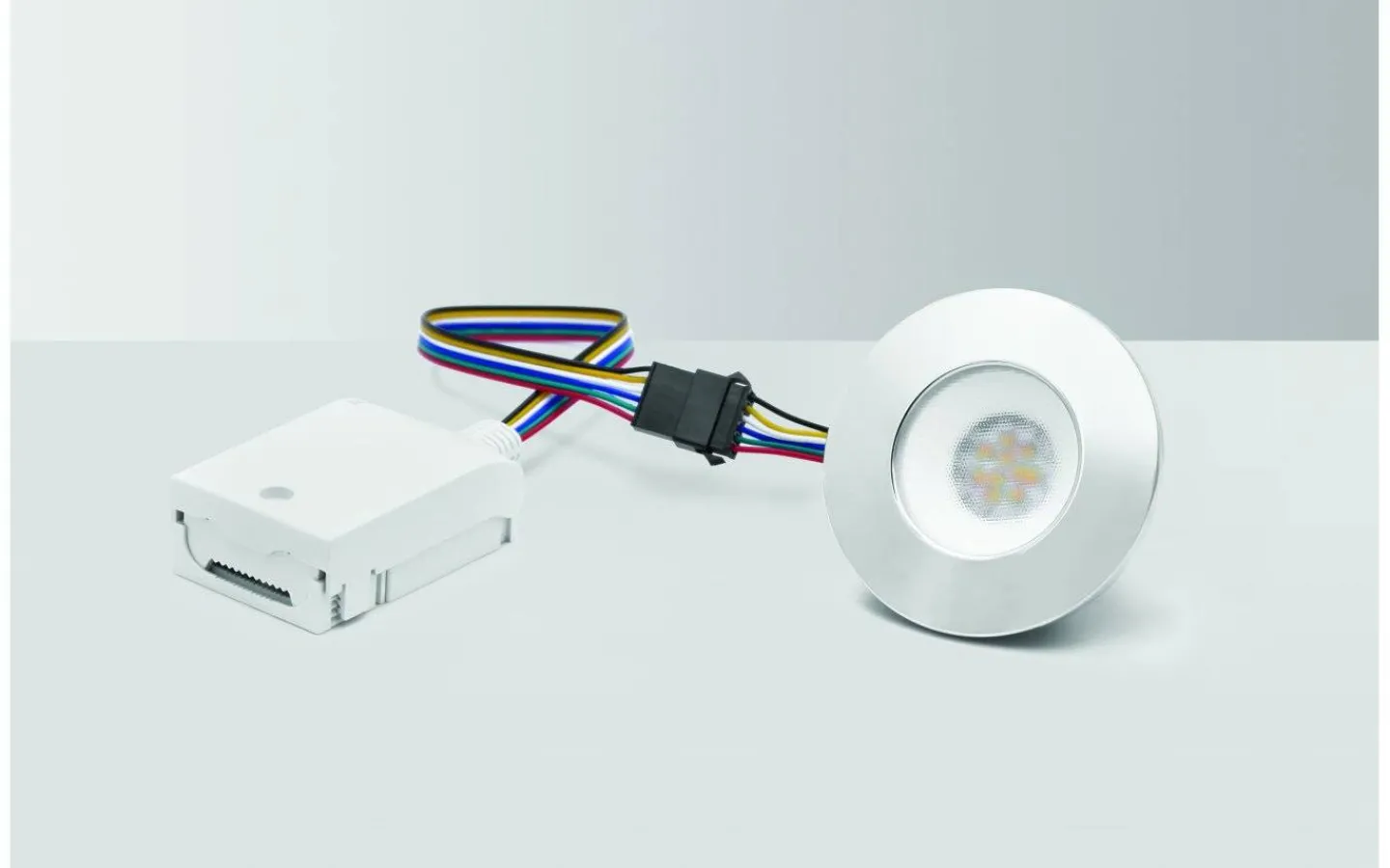 Downlights, Spotlight<Malmbergs Bluetooth LED-downlight, MD-231 Tune, RGBCW, 5W, Krom