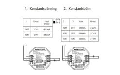 Malmbergs Smart Home|Led-Driver (Konstantström Ma)<Malmbergs Bluetooth Smart LED-driver Konstantspänning/Konstantström Multi