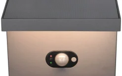 Trio Lighting Blyde hybrid solcellsdriven Vägglampa LED antracitgrå uppladdningsbar rörelsesensor IP65* Solcellslampor Vägg|Visa Alla Solcellslampor