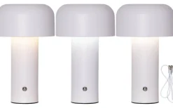 Star Trading Bobby Uppladdningsbar Bordslampa Vit* Uppladdningsbara Lampor Inomhus