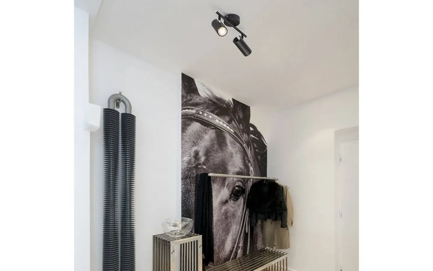 Rendl Bogard II Takspotlight Matt svart LED 2x5W 3000K* Avlånga Takspotlights|Takspot Med 2 Lampor