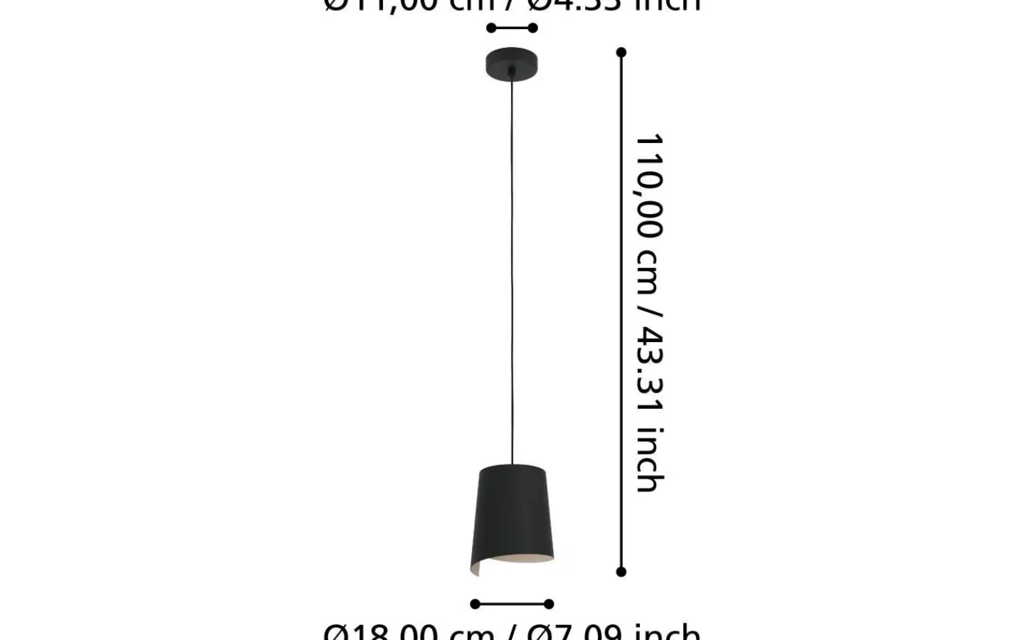 Fönsterlampor<Eglo Bolivia Fönsterlampa 18cm Svart