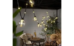 Partyslingor Utomhus 230V|Partyslingor Utomhus 230V<Star Trading Bolla Ljusslinga 5,3m 20L Svart/Klar IP44