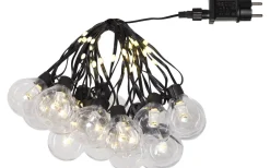 Partyslingor Utomhus 230V|Partyslingor Utomhus 230V<Star Trading Bolla Ljusslinga 5,3m 20L Svart/Klar IP44