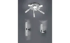 Bolsa H2O Vägglampa LED 2-delad krom/bubbelglas IP44