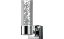 Trio Lighting Bolsa H2O Vägglampa LED 1-dels krom/bubbelglas IP44* Badrumslampor Vägg