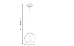 Eglo Bolsano Fönsterlampa 20cm Krom* Fönsterlampor