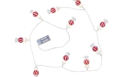 Star Trading Bonbon Batteridriven Ljusslinga 1,35m Röd* Batteri Julpynt Inomhus