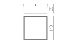 Taklampor Utomhus<Rendl Bono Taklampa Antrasitgrå LED 4W IP54 3000K