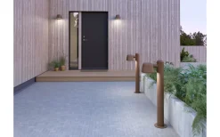 Boo Pollare 89,5cm Roststruktur IP44