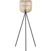 Eglo Bordesley Golvlampa 139cm Svart/Natur* Golvlampor