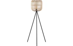 Eglo Bordesley Golvlampa 139cm Svart/Natur* Golvlampor
