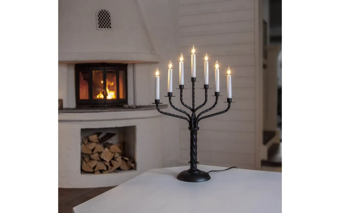 Star Trading Bore Adventsljusstake LED 56cm Svart* Adventsljusstakar 31-60 Cm