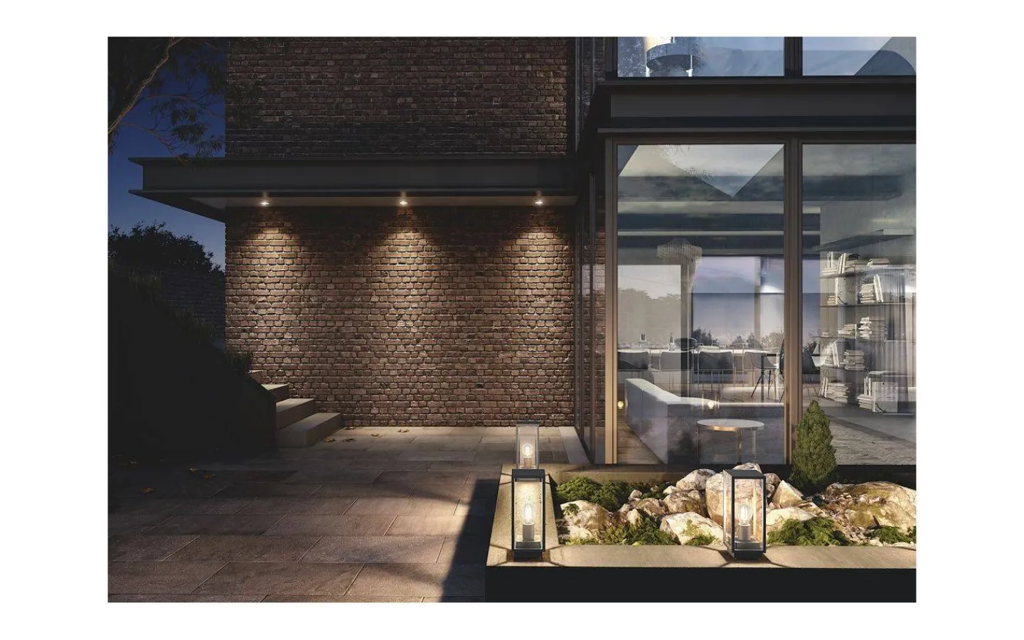 Malmbergs Bore Markarmatur 35cm E27 Mörkgrå IP54* Pollare & Grindlyktor