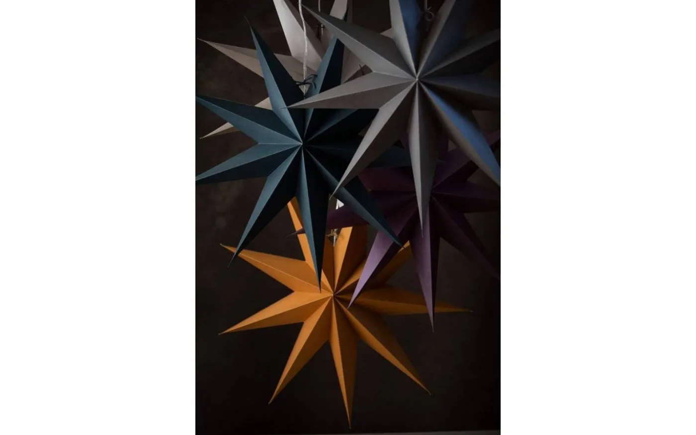 Boris Pappstjärna 70cm Mörkgrå