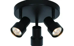 Runda Takspotlights|Takspot Med 3 Lampor<Nordlux Boston Takspotlight 20cm Svart