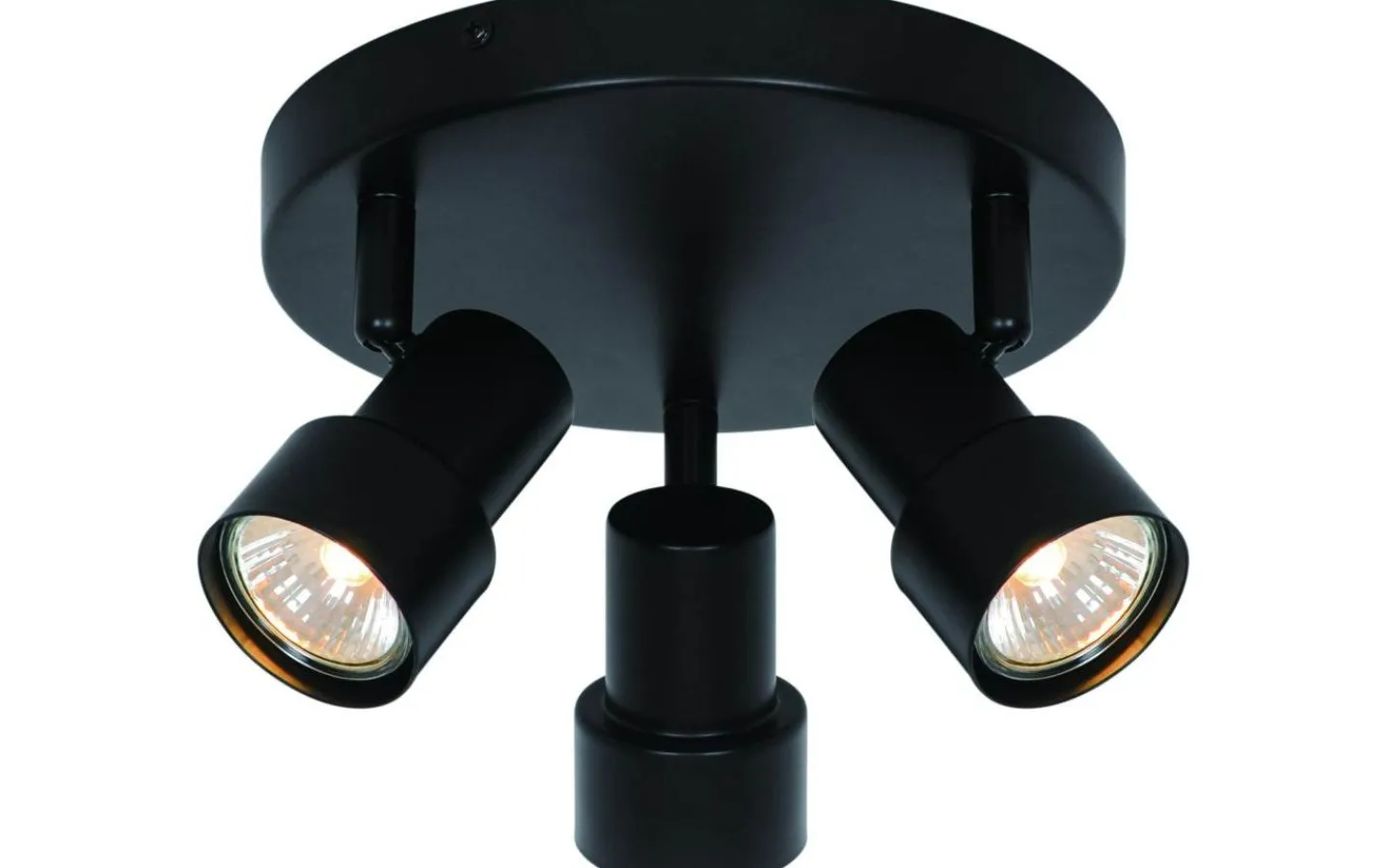 Runda Takspotlights|Takspot Med 3 Lampor<Nordlux Boston Takspotlight 20cm Svart