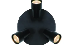 Runda Takspotlights|Takspot Med 3 Lampor<Nordlux Boston Takspotlight 20cm Svart