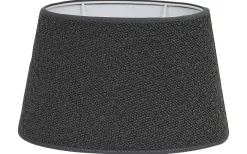 Boucle Lampskärm Oval 20cm Antracitgrå