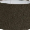 Boucle Lampskärm Oval 25cm Brun