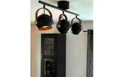 Aneta Bow Takspotlight 76cm Svart* Avlånga Takspotlights|Takspot Med 3 Lampor