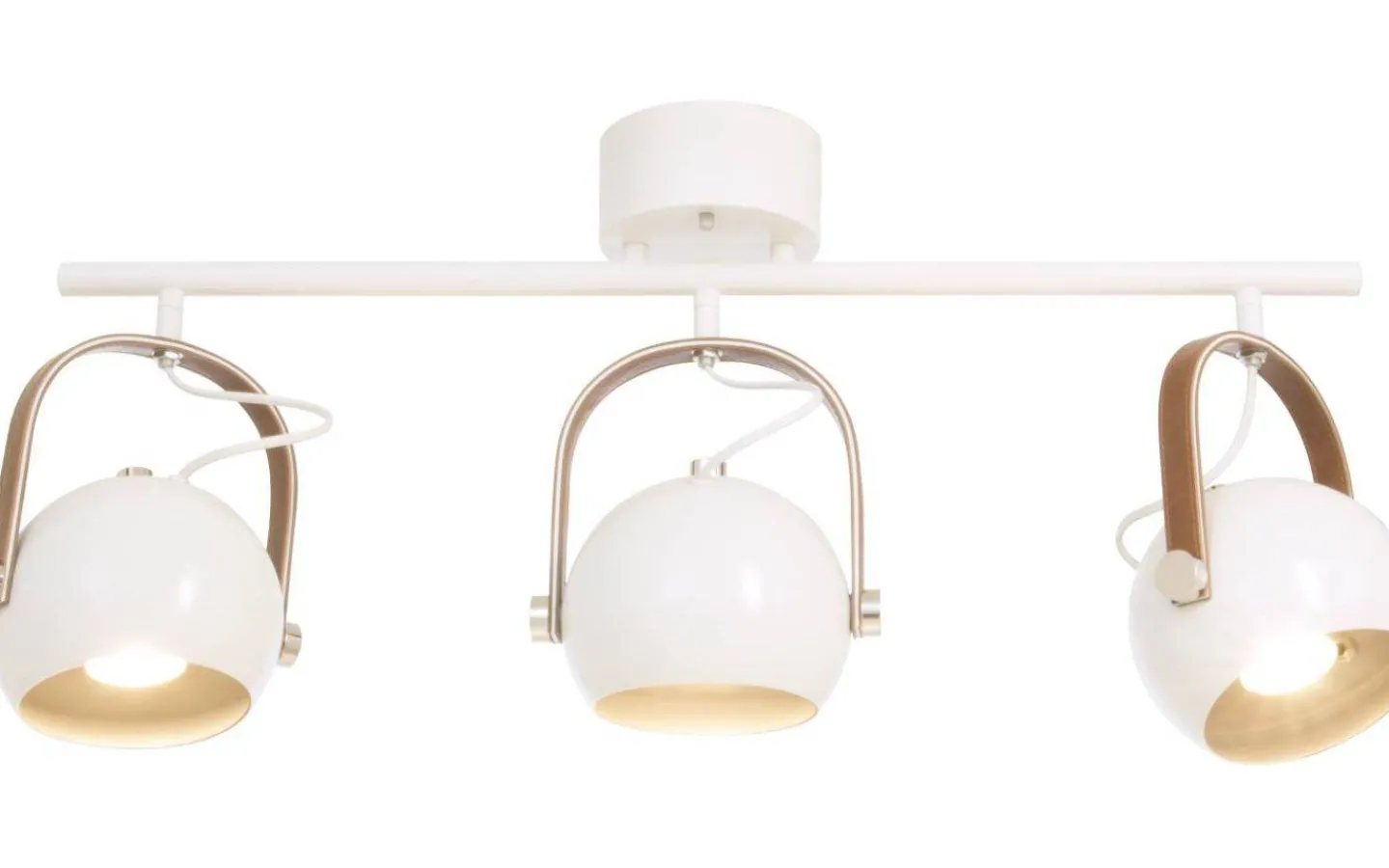 Aneta Bow Takspotlight 76cm Vit* Avlånga Takspotlights|Takspot Med 3 Lampor