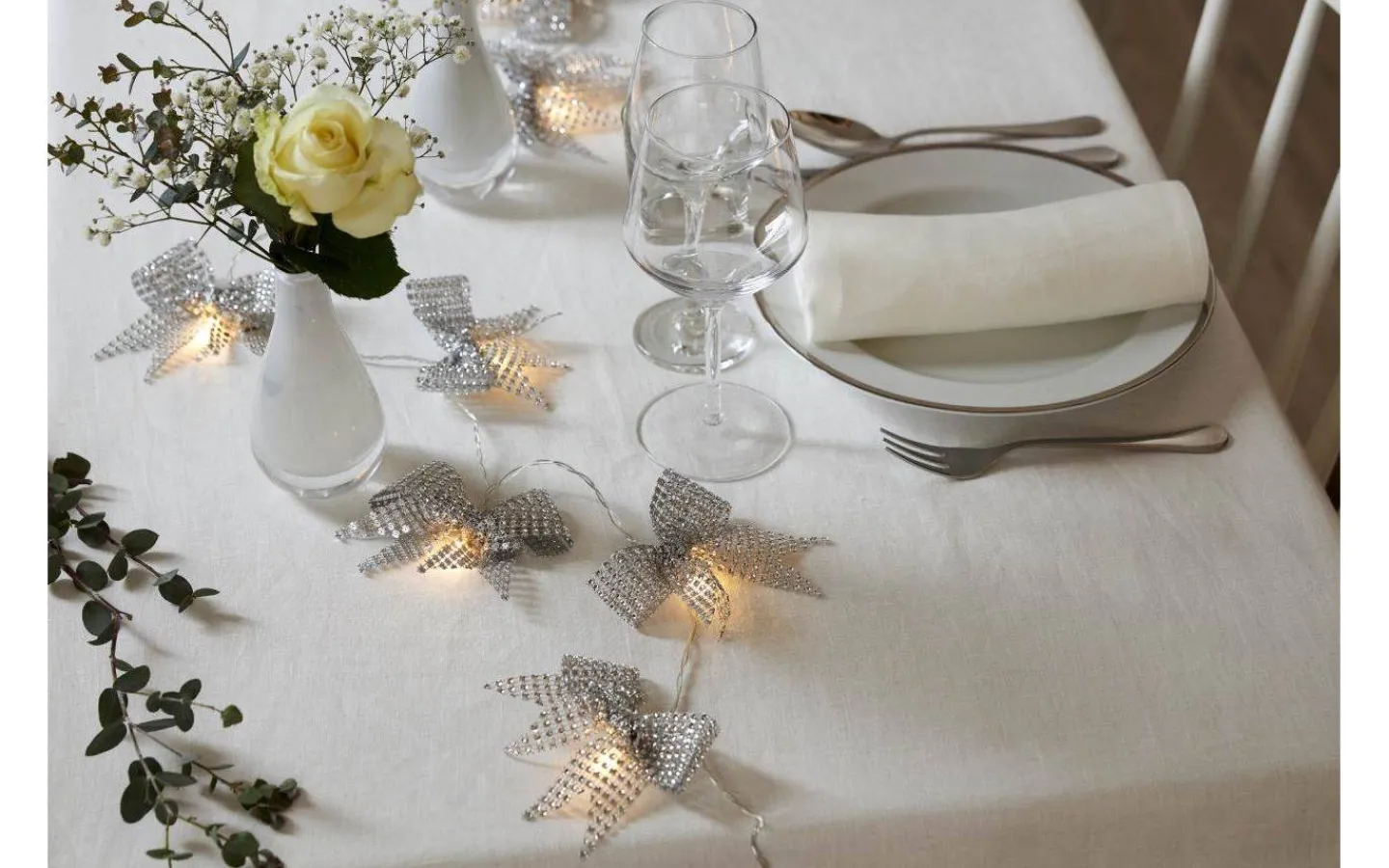 Inomhusdekorationer Batteri<Star Trading Bowie Batteridriven Ljusslinga 2,25m Silver