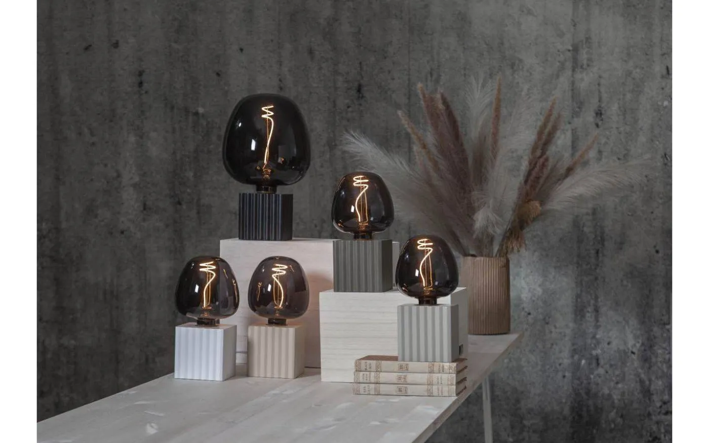 Box Bordslampa 10cm Brun