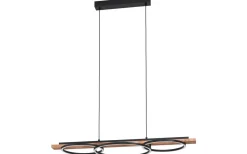 Avlånga Taklampor<Eglo Boyal Taklampa 101cm LED 40W 3000K Svart/Rustik