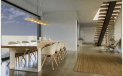 Trio Lighting Brad Taklampa LED i trä* Avlånga Taklampor