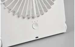 Takfläktar<Reality Breezy Bordsfläkt matt vit uppladdningsbar