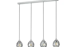 Avlånga Taklampor<Eglo Bregalla Taklampa 109cm Svart Glas