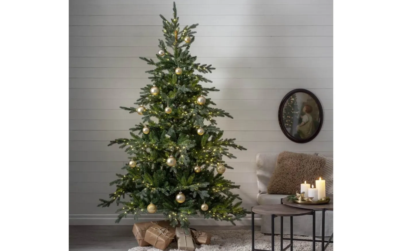 Brekstad Konstgran LED 210cm