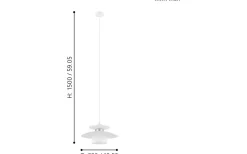 Eglo Brenda Taklampa 32cm Vit* Kök & Matplats