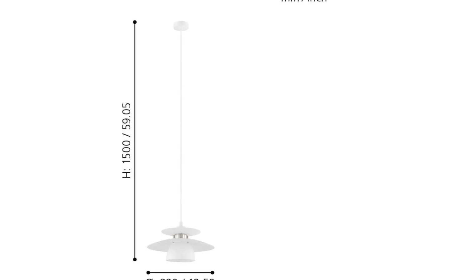 Eglo Brenda Taklampa 32cm Vit* Kök & Matplats