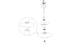 Eglo Brenda Taklampa 32cm Vit* Kök & Matplats