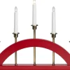 Markslojd Bridge Adventsljusstake 36cm 5L Röd/Antik* Visa Alla Adventsljusstakar|Adventsljusstakar 31-60 Cm