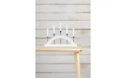 Visa Alla Adventsljusstakar|Adventsljusstakar 31-60 Cm<Markslojd Bridge Adventsljusstake 36cm 5L Vit/Stål