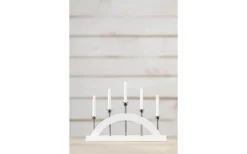 Visa Alla Adventsljusstakar|Adventsljusstakar 31-60 Cm<Markslojd Bridge Adventsljusstake 36cm 5L Vit/Stål