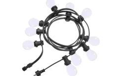 Bright Light Ljusslinga START 7,2m med 10st Opala ljuskällor Svart IP44