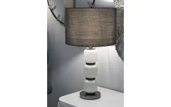 Mauro Ferretti Brighty Bordslampa 57cm Vit/Grå* Bordslampor