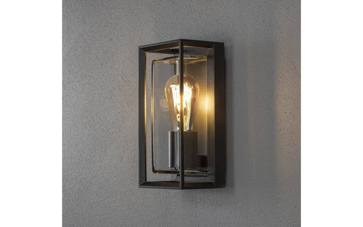 Brindisi Vägglampa med Rörelsesensor 26cm Svart IP54