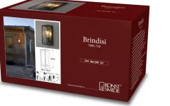 Brindisi Vägglampa med Rörelsesensor 26cm Svart IP54